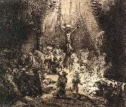 REMBRANDT Harmenszoon van Rijn The Three Crosses oil painting